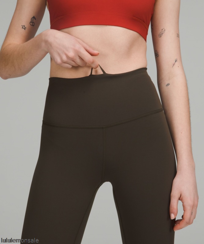 Lululemon Damen DELULU090 | Wunder Train High-rise Crop 23 Dark Olive